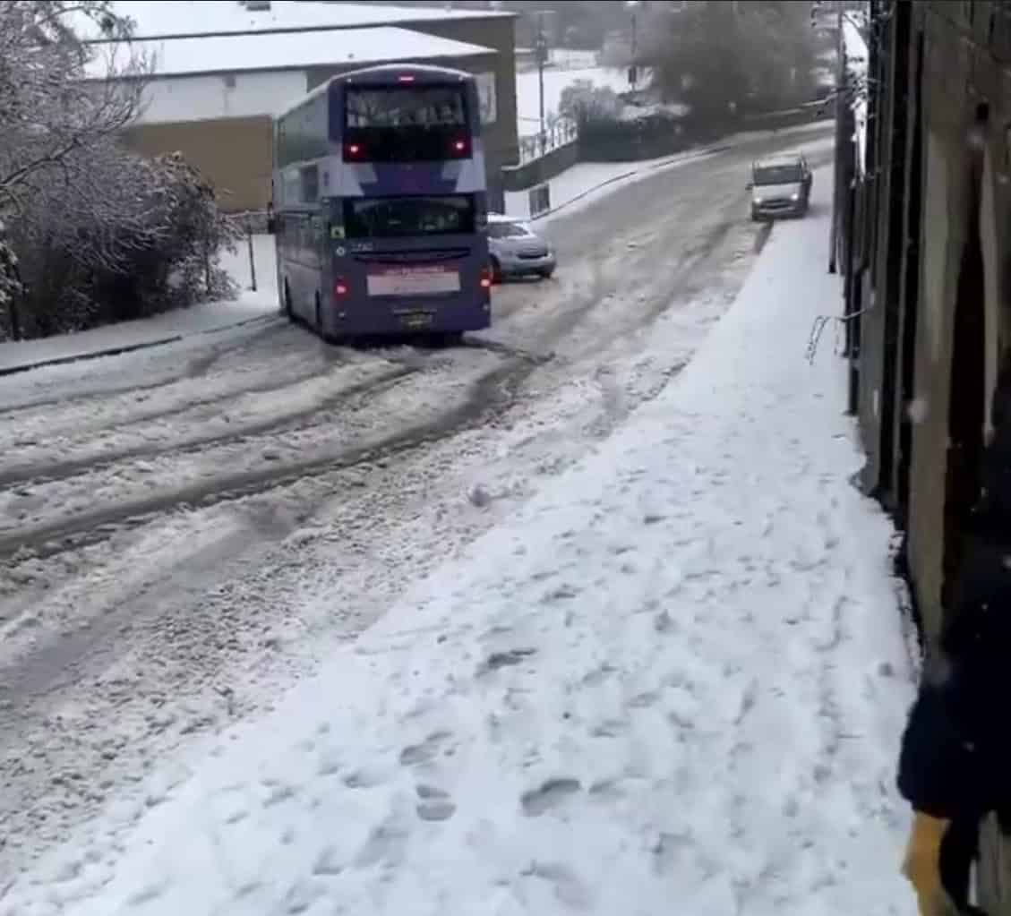 UK icy road conditions
